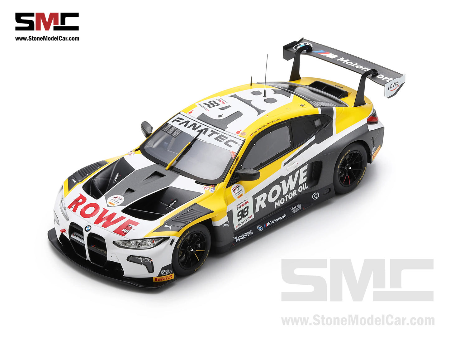 BMW ROWE M4 GT3 No.98 P. Eng - M. Wittmann - N.Yelloly Winner 24H Spa 2023 1:18 Spark 18SPA2023