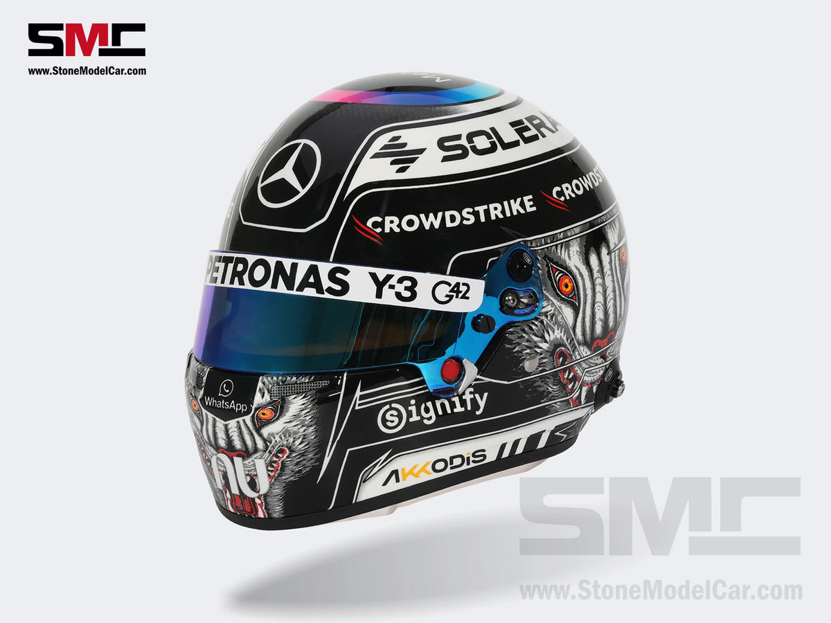 Mercedes F1 W17 #12 Kimi Antonelli Japanese GP 2026 Winner Y-3 Wolf BELL 1:2 Miniature Helmet