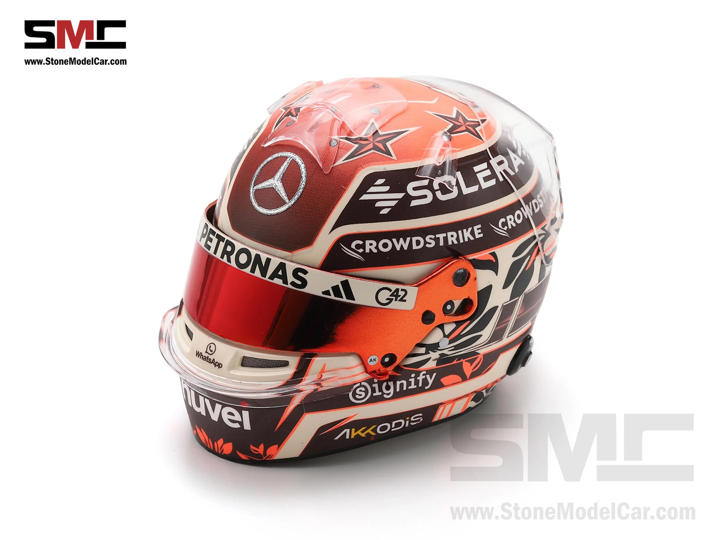 [Pre-Order] Mercedes F1 W16 #12 Kimi Antonelli Miami GP 2025 Sprint Pole Spark 1:5 Helmet