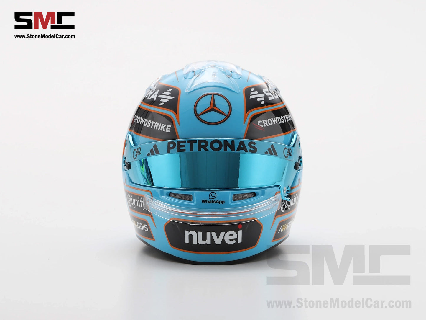 [Pre-Order] Mercedes F1 W16 #63 George Russell British GP 2025 Spark 1:5 Miniature Helmet