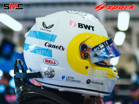 [Pre-Order] Alpine Renault F1 A525 #43 Franco Colapinto US GP 2025 Spark 1:5 Miniature Helmet