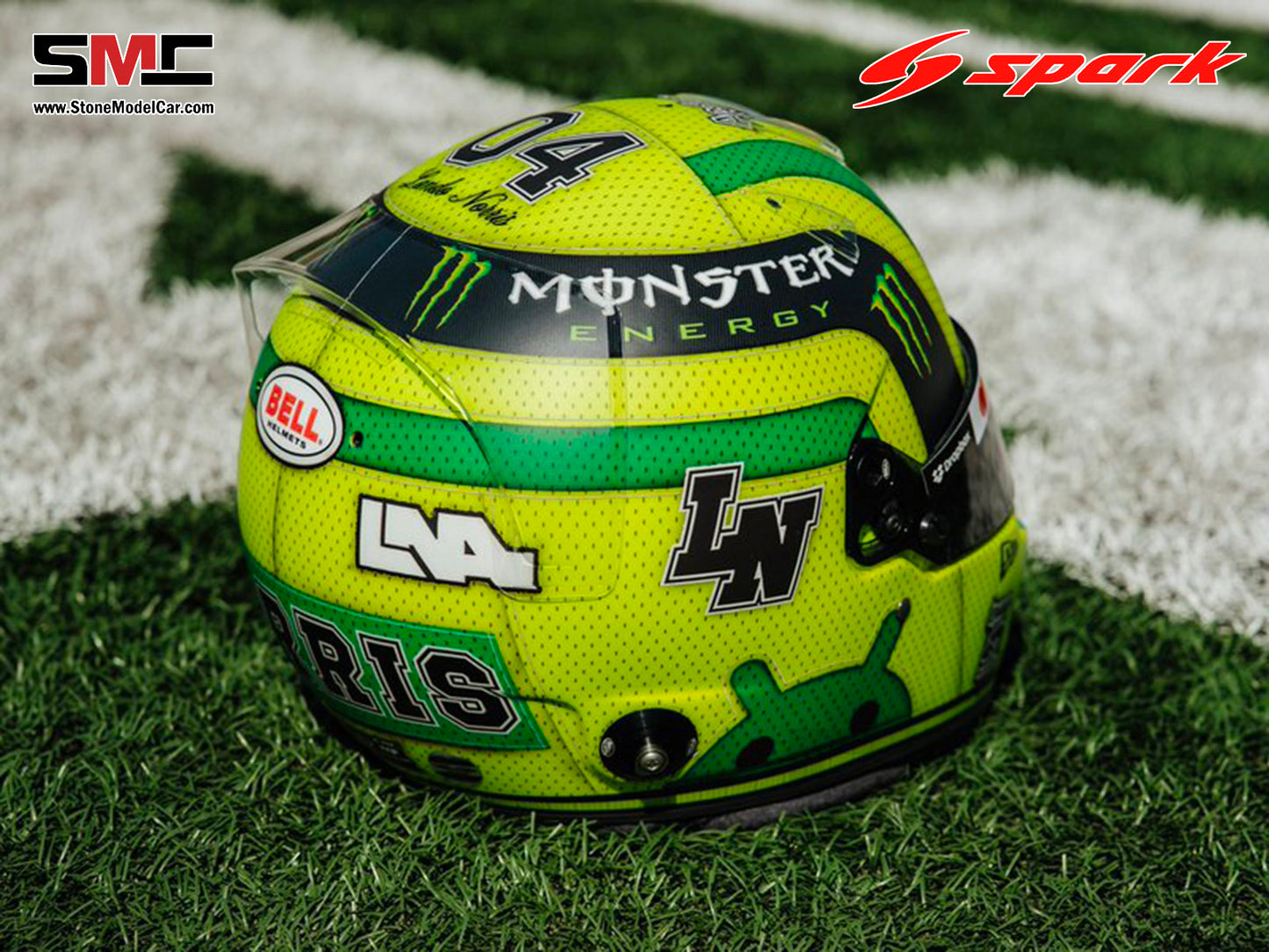[Pre-Order] McLaren F1 MCL39 #4 Lando Norris US Austin GP 2025 Spark 1:5 Miniature Helmet