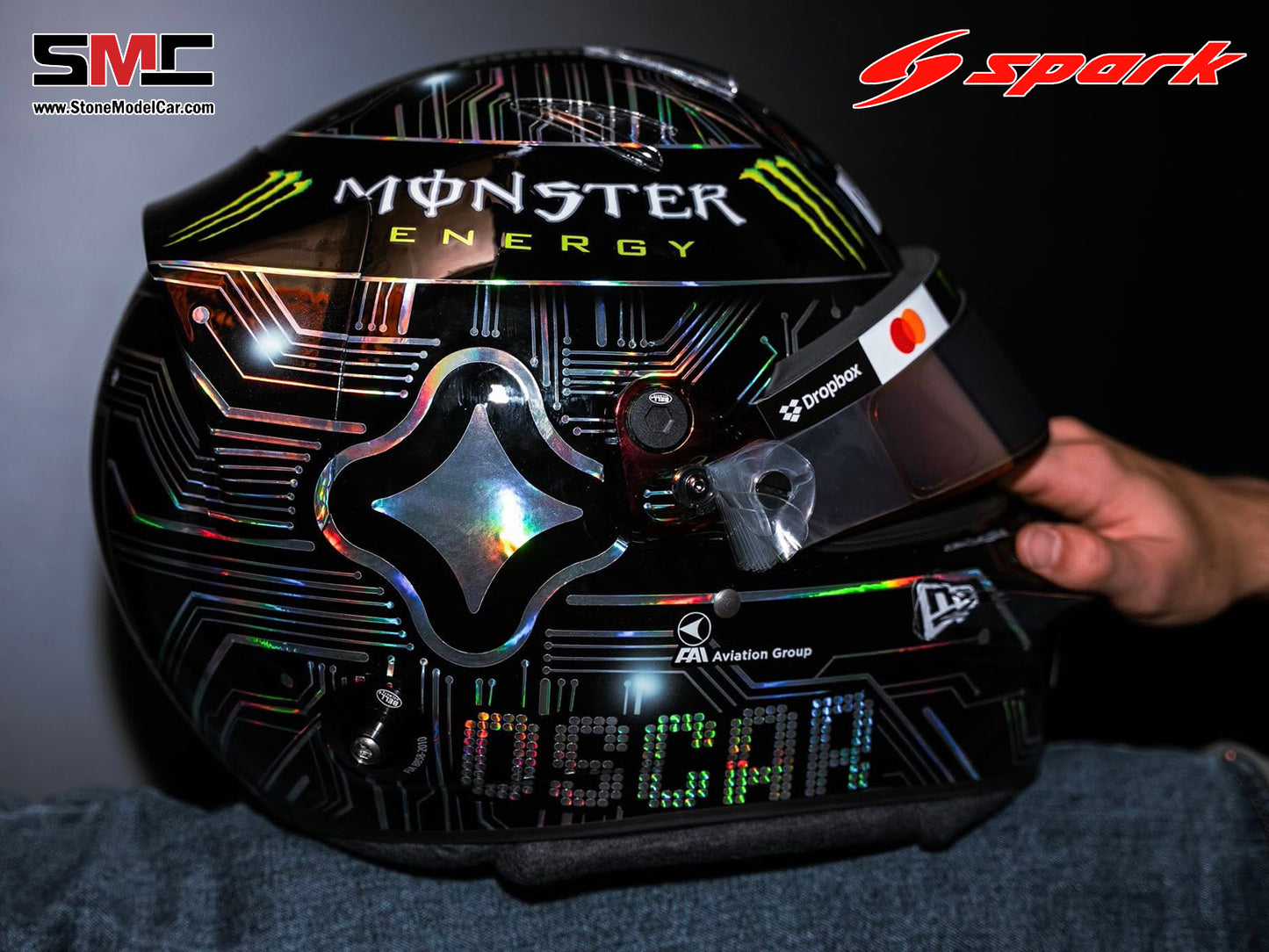 [Pre-Order] McLaren F1 MCL39 #81 Oscar Piastri US Austin GP 2025 Spark 1:5 Miniature Helmet