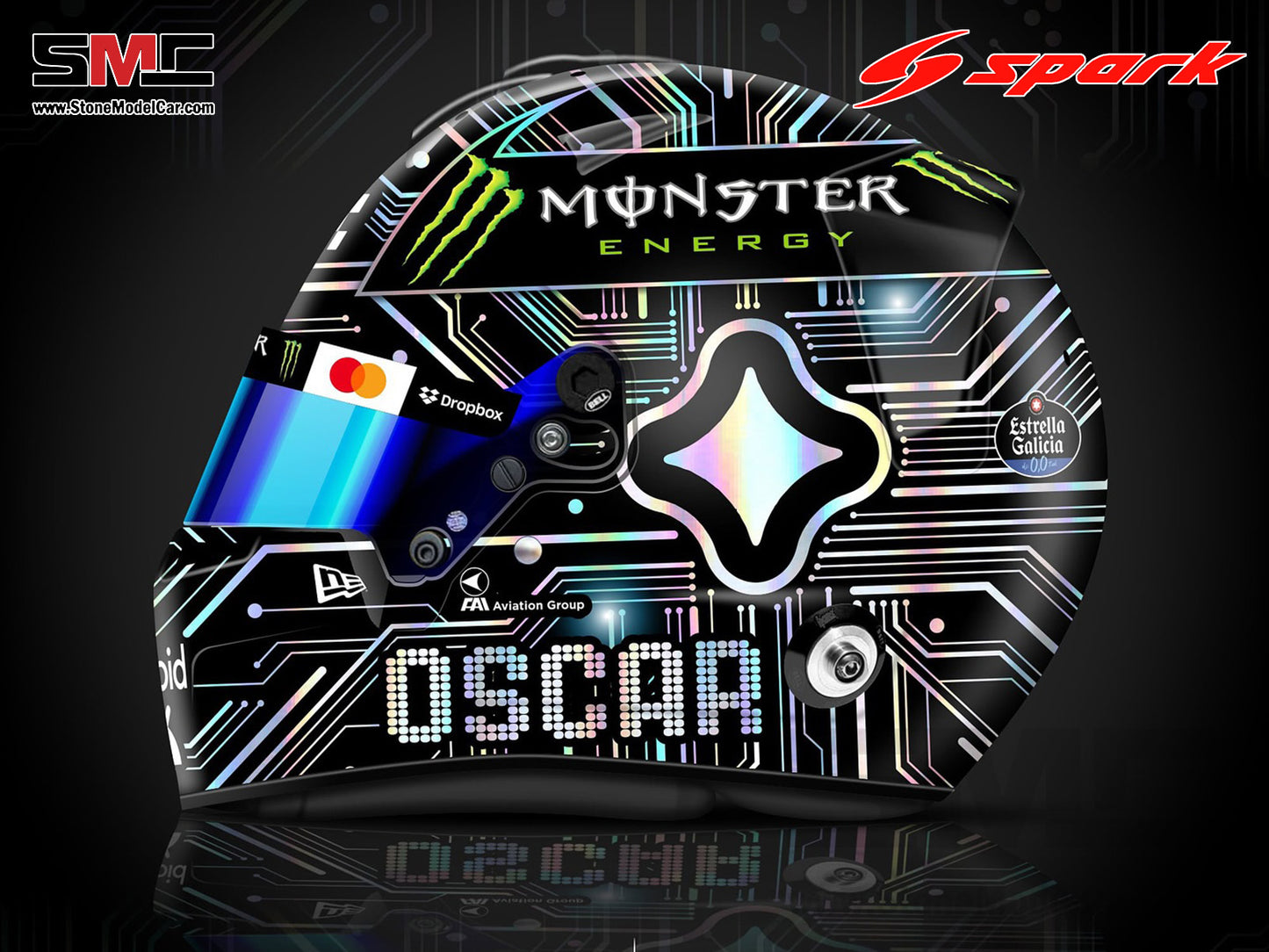 [Pre-Order] McLaren F1 MCL39 #81 Oscar Piastri US Austin GP 2025 Spark 1:5 Miniature Helmet