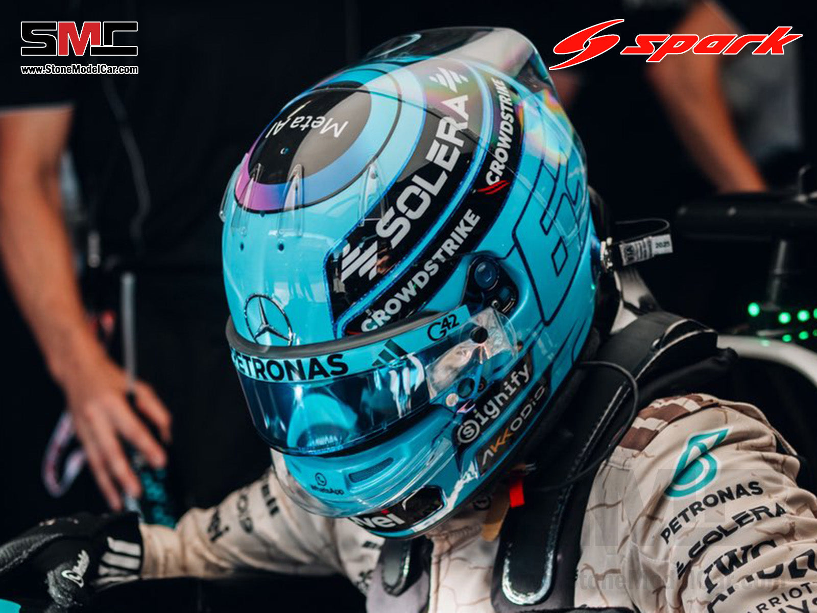 [Pre-Order] Mercedes F1 W16 #63 George Russell US Austin GP 2025 Spark ...