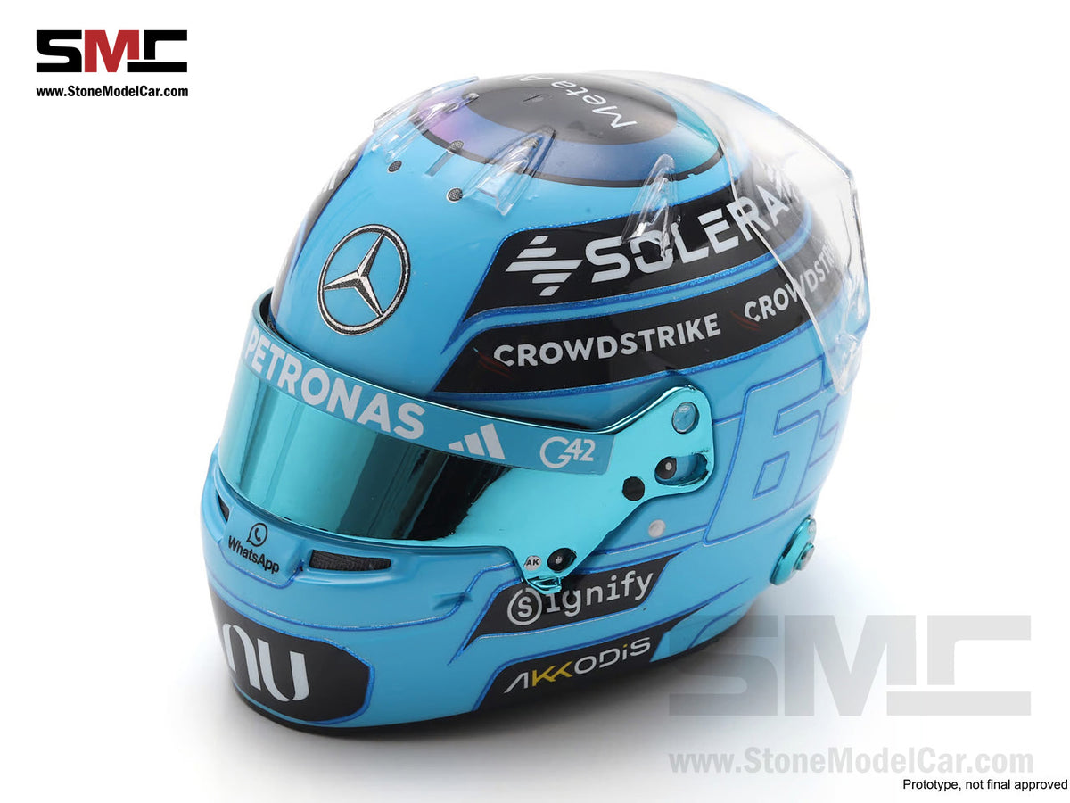 [Pre-Order] Mercedes F1 W17 #63 George Russell Season 2026 Spark 1:5 Miniature Helmet