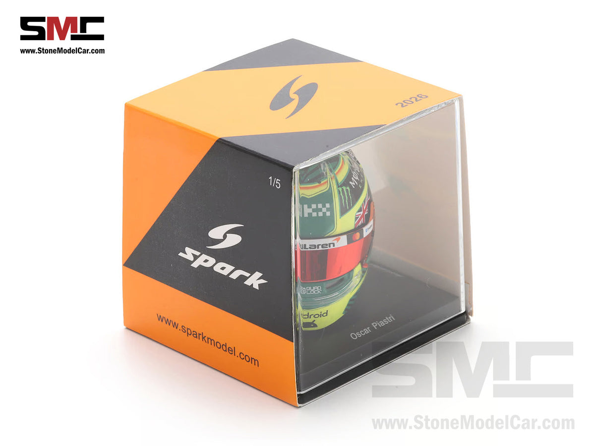 McLaren F1 MCL40 #81 Oscar Piastri Australia GP 2026 Home Race Spark 1:5 Miniature Helmet 5HF245