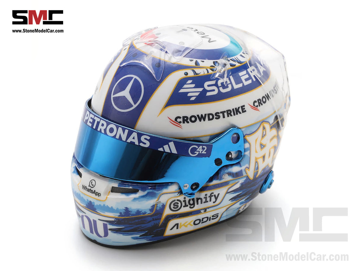 [Pre-Order] Mercedes F1 W17 #63 George Russell Chinese GP 2026 Spark 1:5 Miniature Helmet