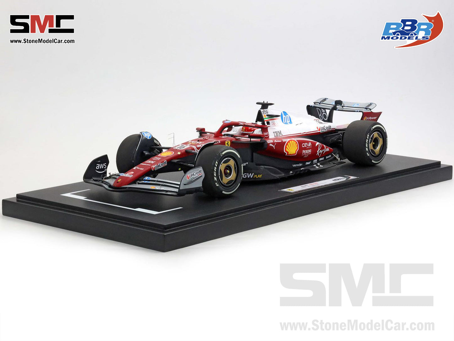 [Pre-Order] Ferrari F1 SF-25 #16 Charles Leclerc Italy Monza GP 2025 312T Special Livery BBR 1:12 BBR1227D16