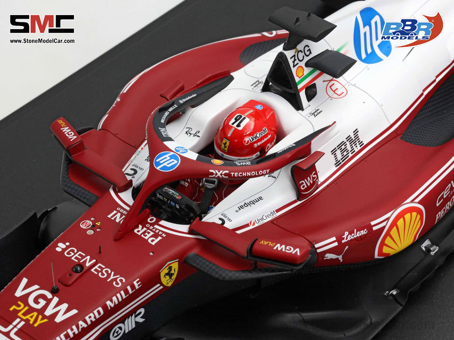 [Pre-Order] Ferrari F1 SF-25 #16 Charles Leclerc Italy Monza GP 2025 312T Special Livery BBR 1:12 BBR1227D16