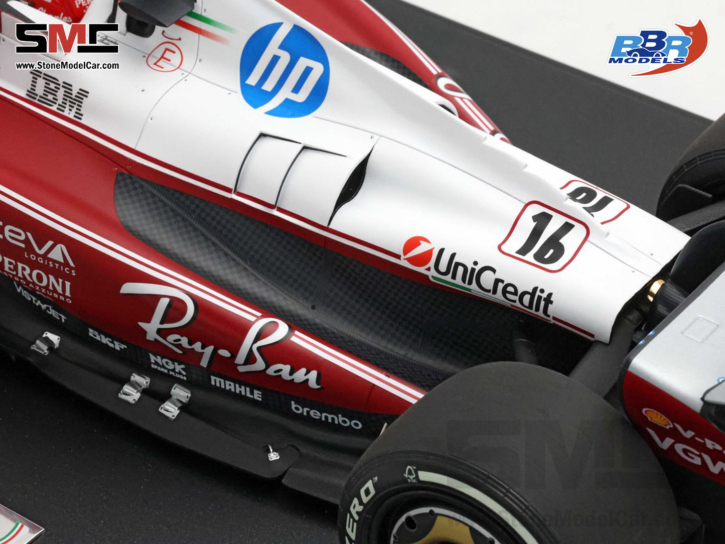 [Pre-Order] Ferrari F1 SF-25 #16 Charles Leclerc Italy Monza GP 2025 312T Special Livery BBR 1:12 BBR1227D16