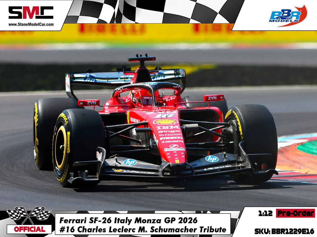 [Pre-Order] Ferrari HP F1 SF-26 #16 Charles Leclerc Italy Monza GP 2026 BBR 1:12 BBR1229E16