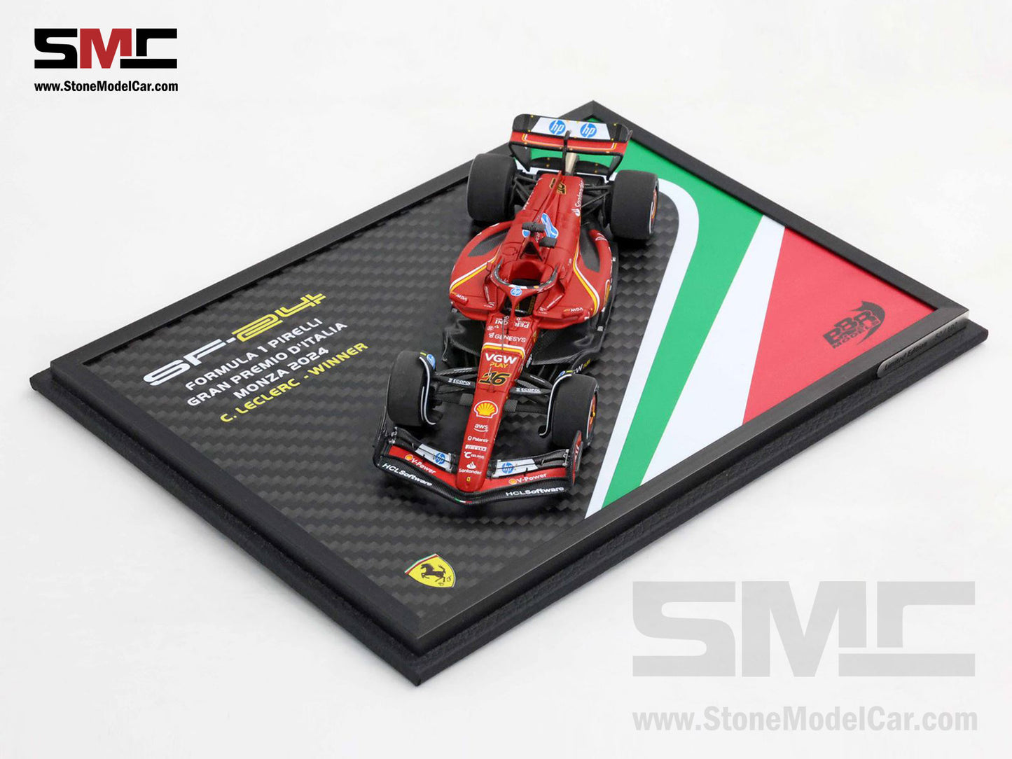 Ferrari F1 SF-24 #16 Charles Leclerc Winner Italy GP 2024 BBR 1:43 BBRC307AST M3 Special Pack