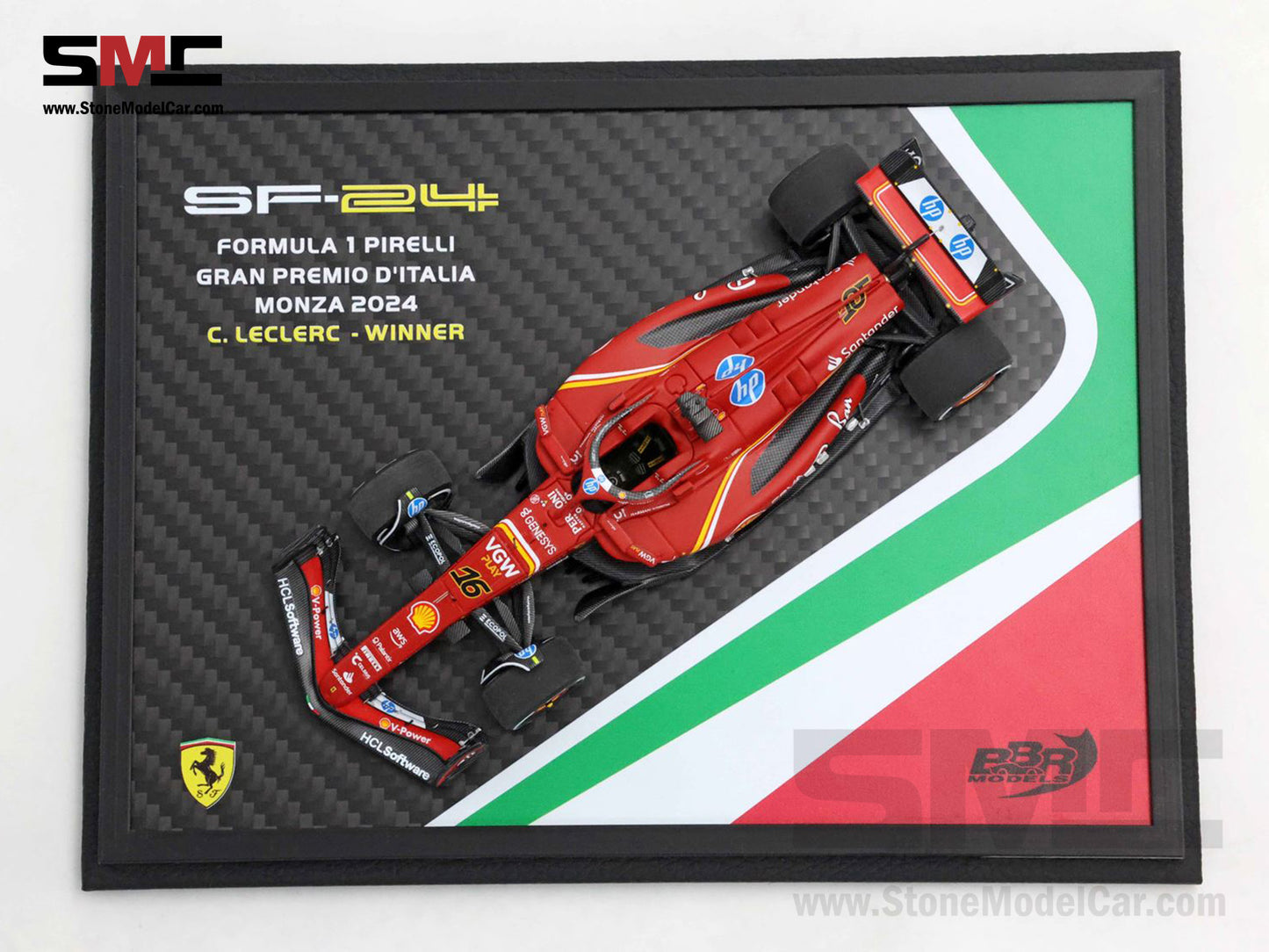Ferrari F1 SF-24 #16 Charles Leclerc Winner Italy GP 2024 BBR 1:43 BBRC307AST M3 Special Pack