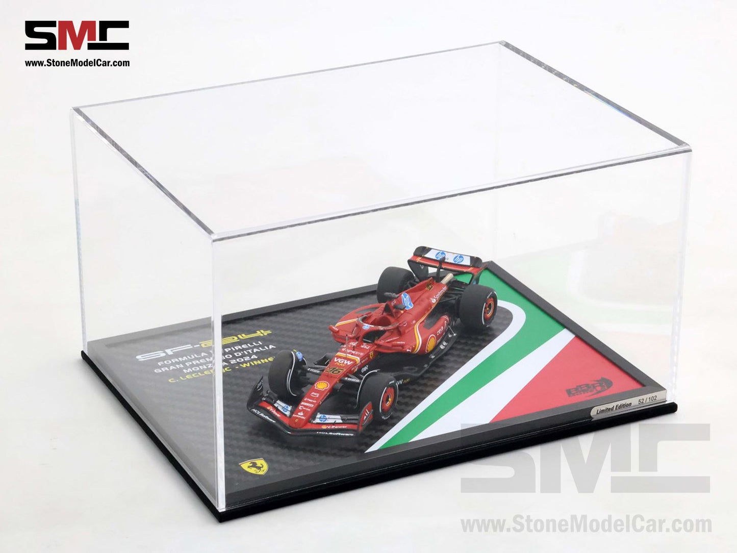 Ferrari F1 SF-24 #16 Charles Leclerc Winner Italy GP 2024 BBR 1:43 BBRC307AST M3 Special Pack