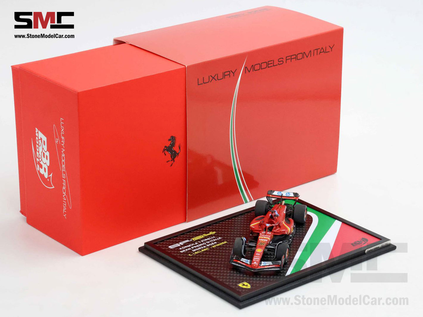 Ferrari F1 SF-24 #16 Charles Leclerc Winner Italy GP 2024 BBR 1:43 BBRC307AST M3 Special Pack
