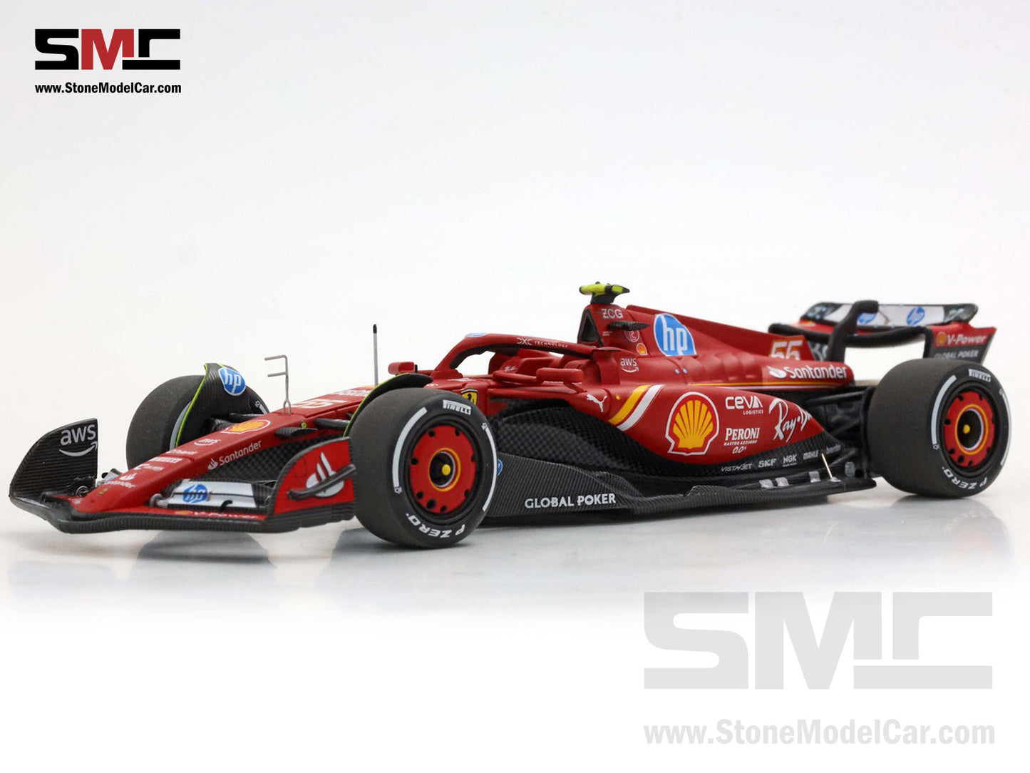 [Pre-Order] Ferrari F1 SF-24 #55 Carlos Sainz US GP 2nd Austin 2024 BBR 1:43 BBRC312B