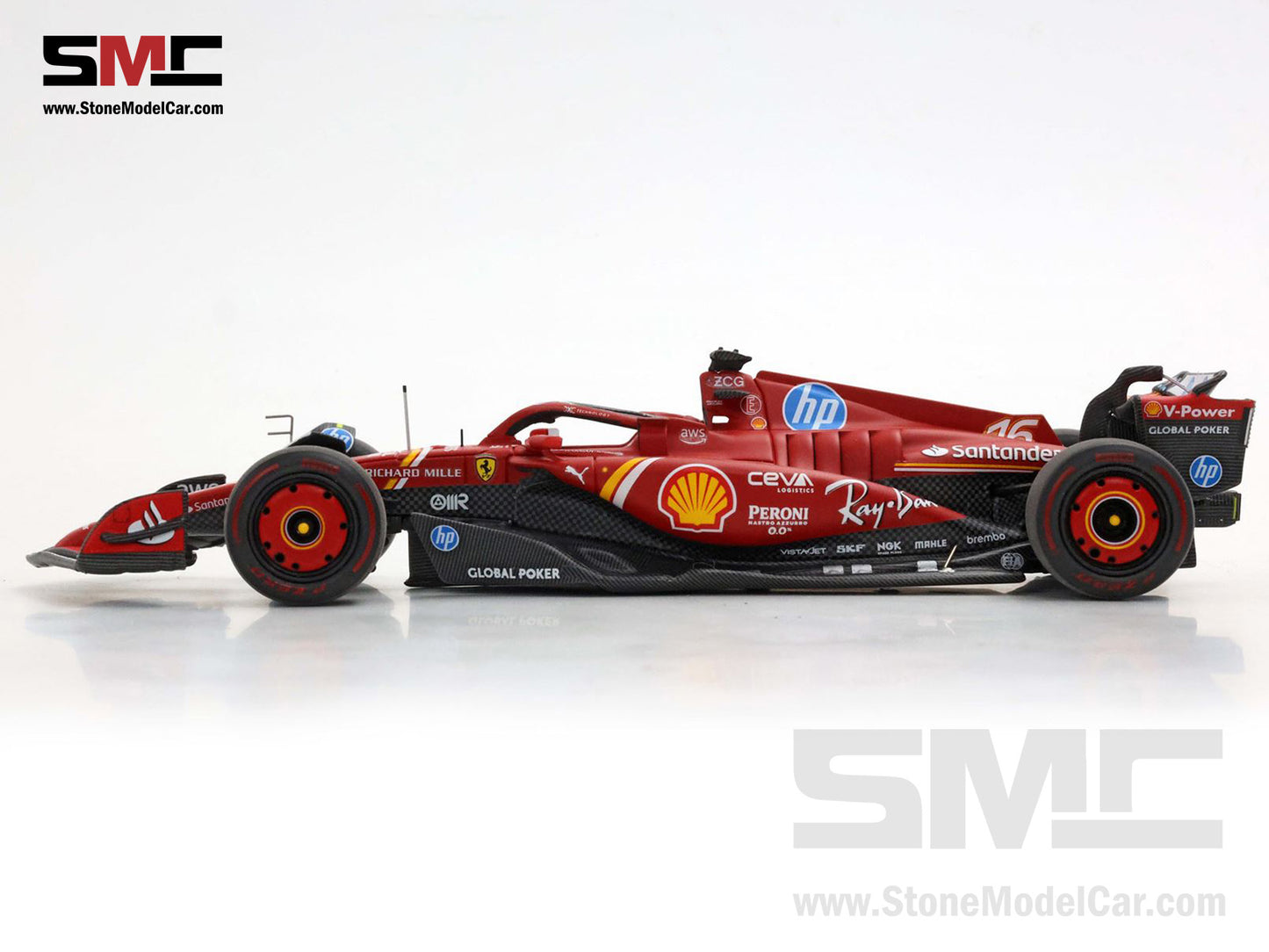 Ferrari F1 SF-24 #16 Charles Leclerc Mexico GP 3rd Place 2024 BBR 1:43 BBRC313A