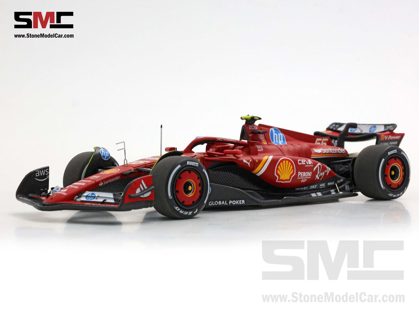 [Pre-Order] Ferrari F1 SF-24 #55 Carlos Sainz Mexico GP Winner 2024 BBR 1:43 BBRC313B