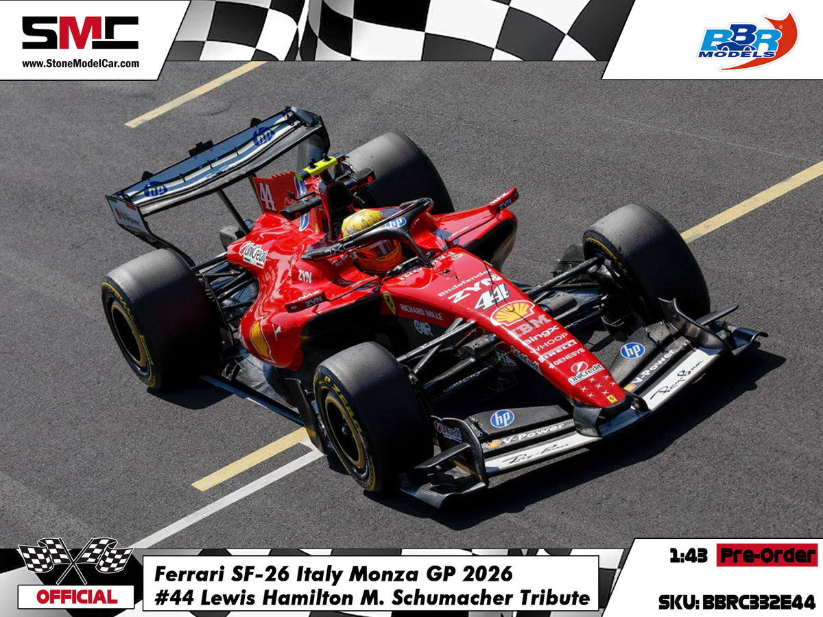 [Pre-Order] Ferrari HP F1 SF-26 #44 Lewis Hamilton Italy Monza GP 2026 BBR 1:43 BBRC332E44