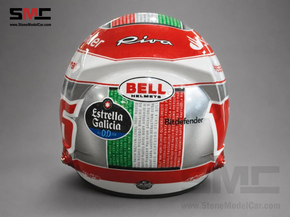 Ferrari F1 F1-75 #16 Charles Leclerc Abu Dhabi GP 2022 BELL 1:2 Miniature Helmet LE 256 pcs