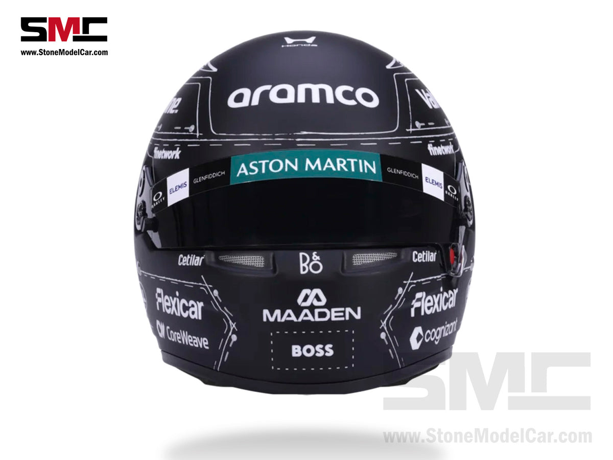 Aston Martin F1 AMR26 #14 Fernando Alonso Spanish Madrid GP 2026 BELL 1:2 Miniature Helmet