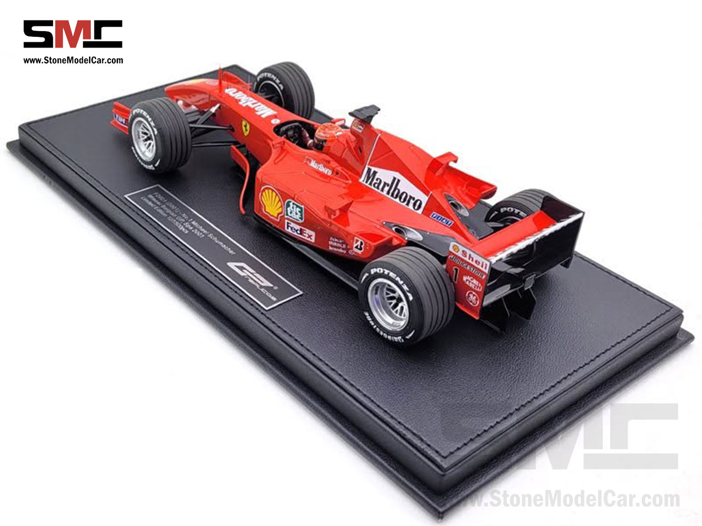 [Pre-Order] Ferrari F1 F2001 #1 Michael Schumacher Belgium GP Winner 2001 World Champion 1:18 GP REPLICAS with Driver and Decal