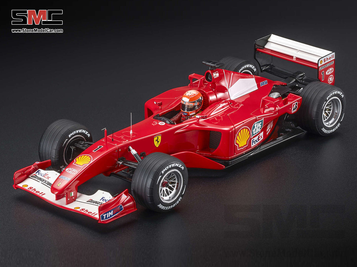 [Pre-Order] Ferrari F1 F2001 #1 Michael Schumacher Belgium GP Winner 2001 World Champion 1:18 GP REPLICAS with Driver + Decal