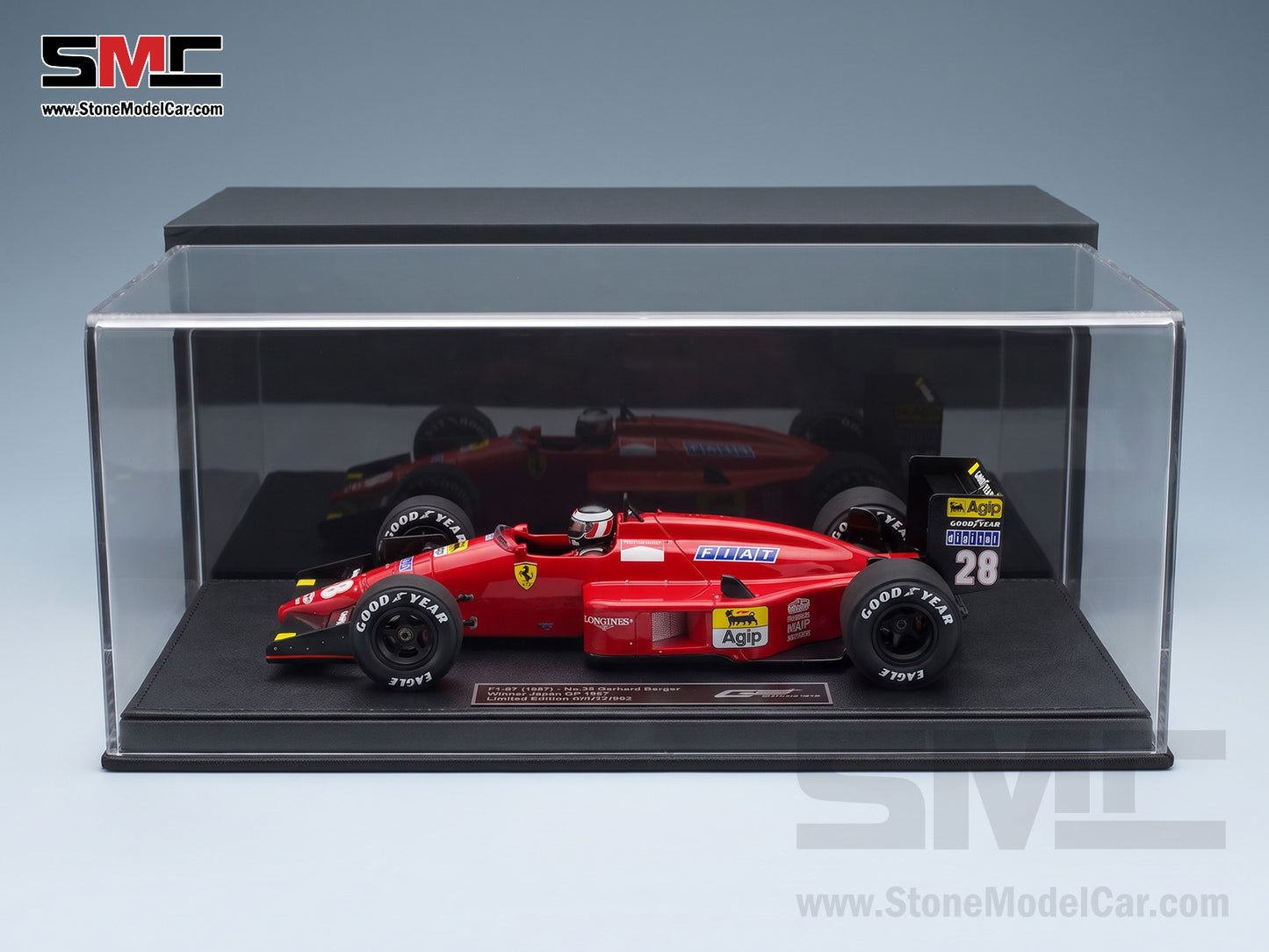 [Pre-Order] Ferrari F1 87 #28 Gerhard Berger Japan GP Winner 1987 1:18 GP REPLICAS GP184CWD with Driver + Decal