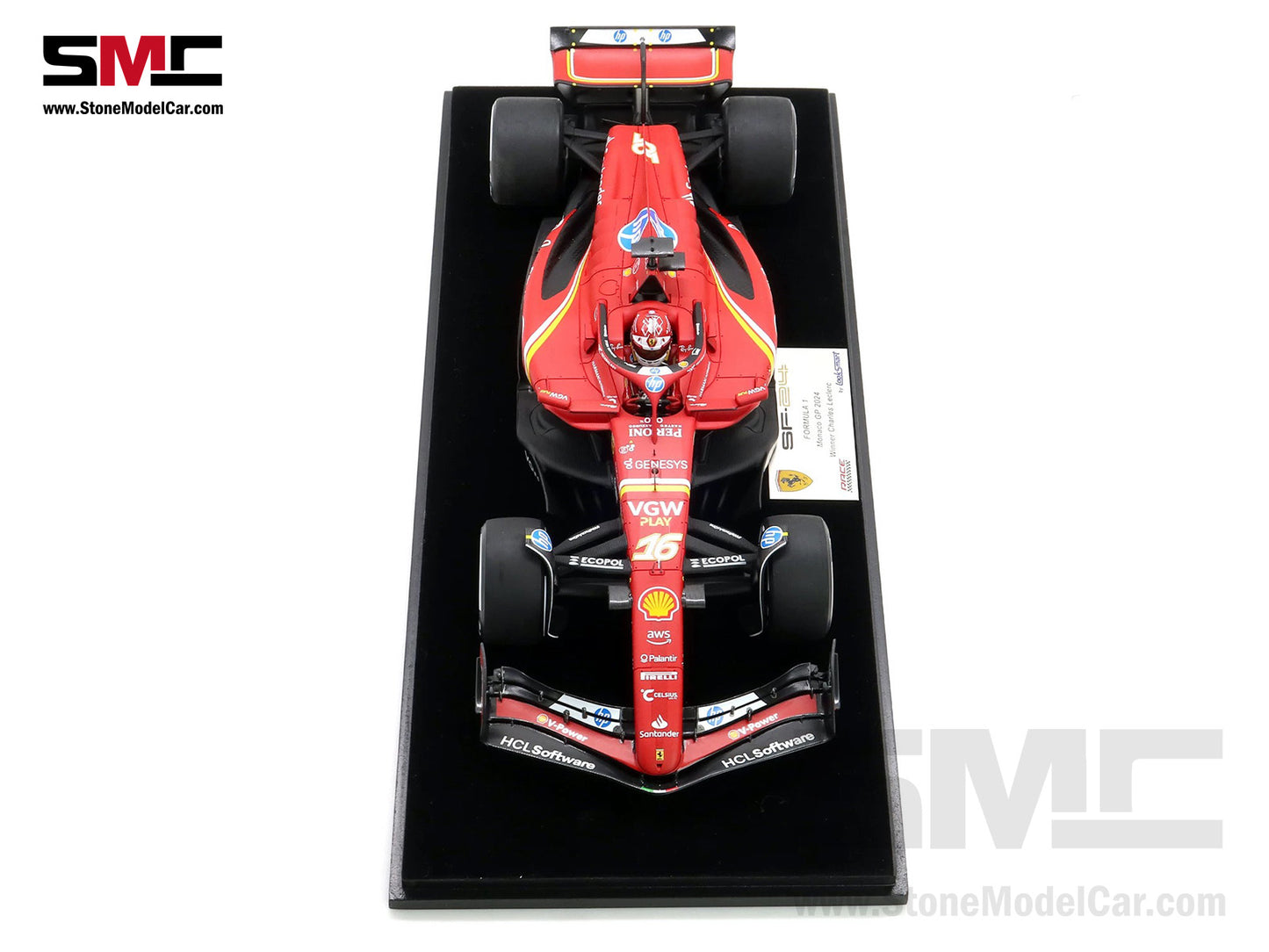 [Pre-Order] Ferrari F1 SF-24 #16 Charles Leclerc Winner Monaco GP 2024 Looksmart 1:18 LS18F1063