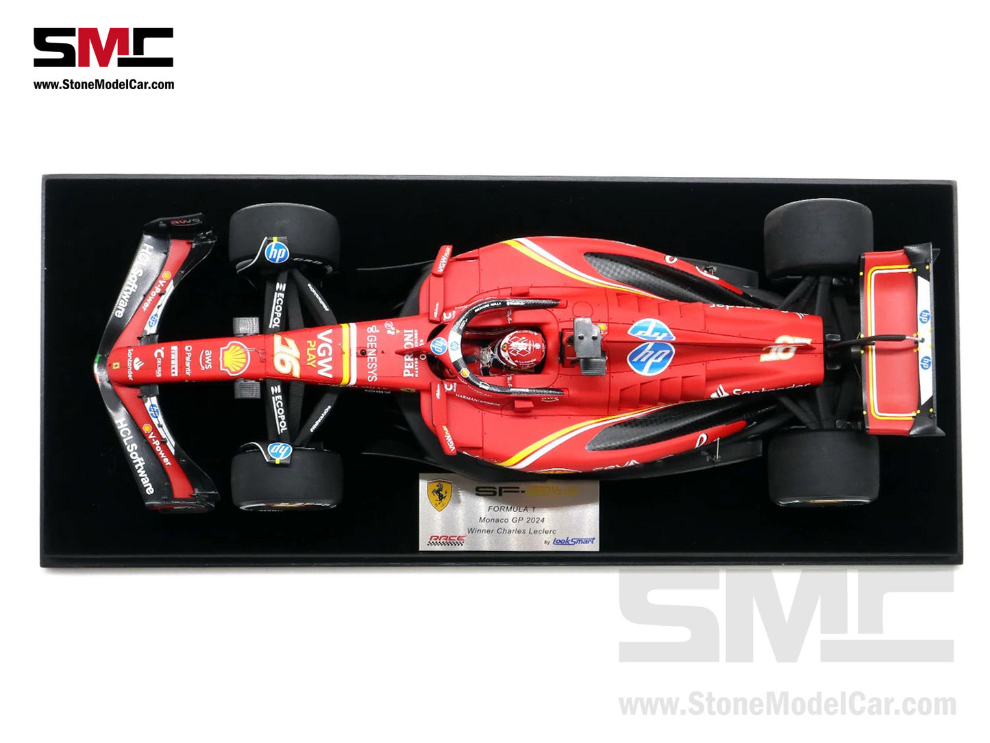 [Pre-Order] Ferrari F1 SF-24 #16 Charles Leclerc Winner Monaco GP 2024 Looksmart 1:18 LS18F1063