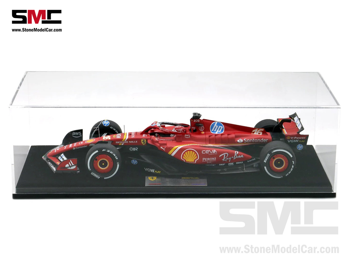 [Pre-Order] Ferrari F1 SF-24 #16 Charles Leclerc Winner Monaco GP 2024 Looksmart 1:18 LS18F1063