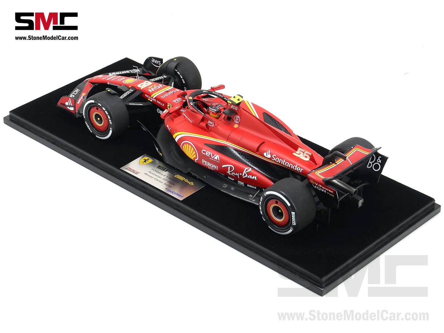 [Pre-Order] Ferrari F1 SF-24 #55 Carlos Sainz Australia GP Winner 2024 Looksmart 1:18 LS18F1059