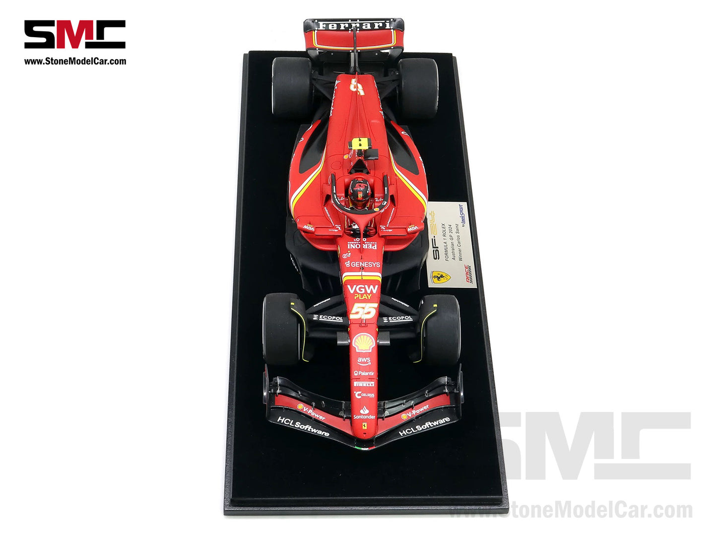 [Pre-Order] Ferrari F1 SF-24 #55 Carlos Sainz Australia GP Winner 2024 Looksmart 1:18 LS18F1059