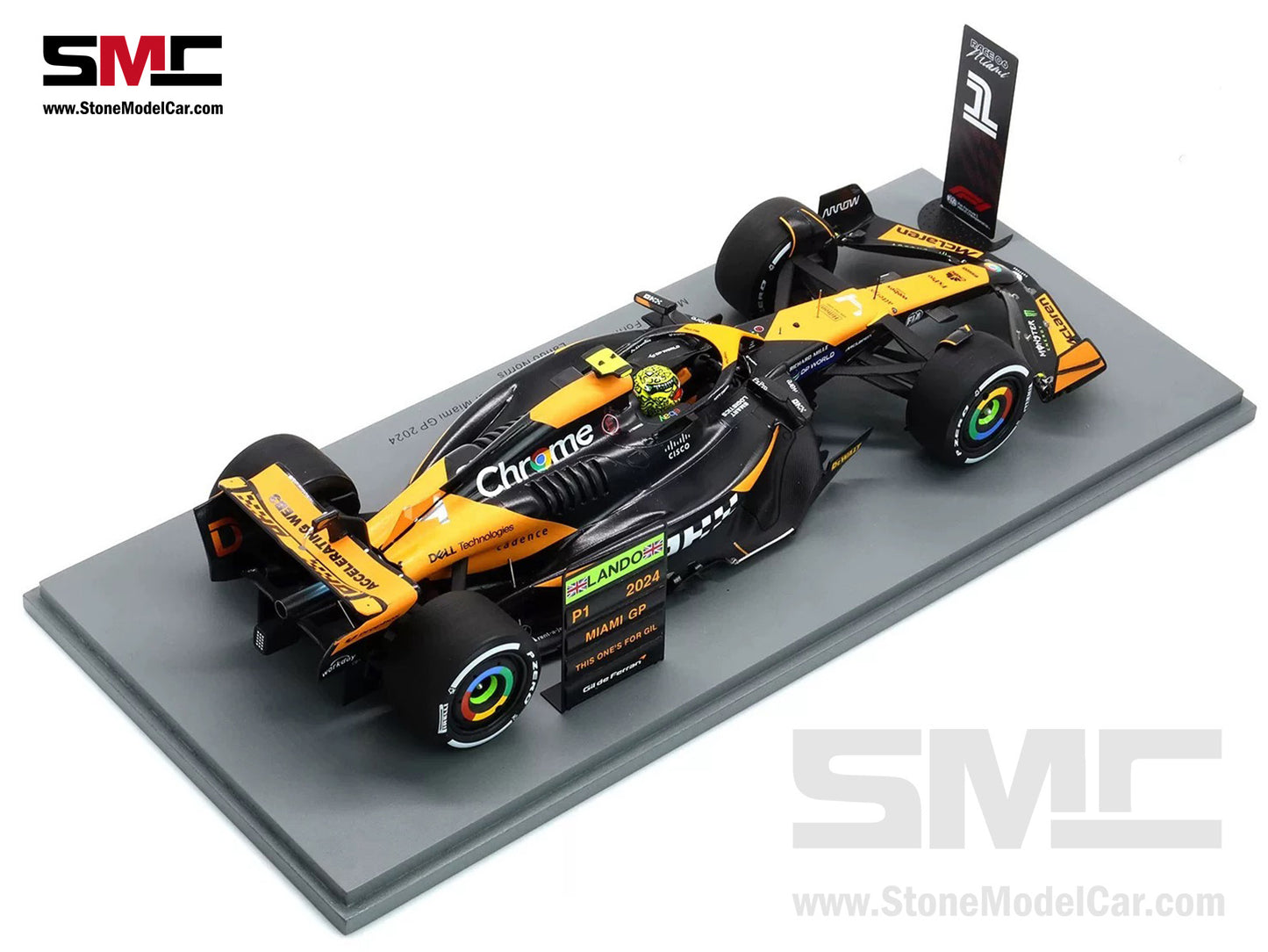 [Pre-Order] McLaren F1 MCL38 #4 Lando Norris Miami GP 2024 1st Career Win 1:18 Spark