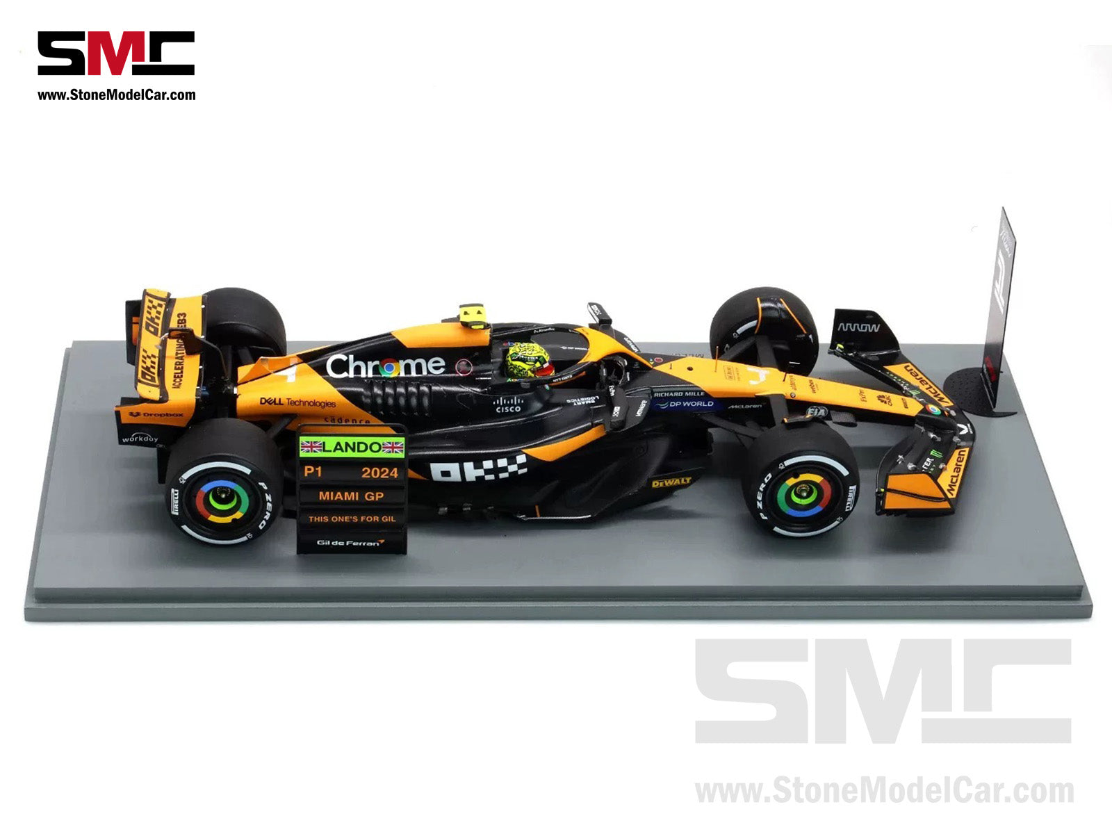 McLaren F1 MCL38 #4 Lando Norris Miami GP 2024 1st Career Win 1:18