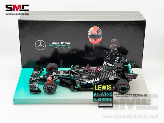 2020 7x World Champion Mercedes F1 W11 #44 Lewis Hamilton Eifel GP 91st Victory 1:18 MINICHAMPS