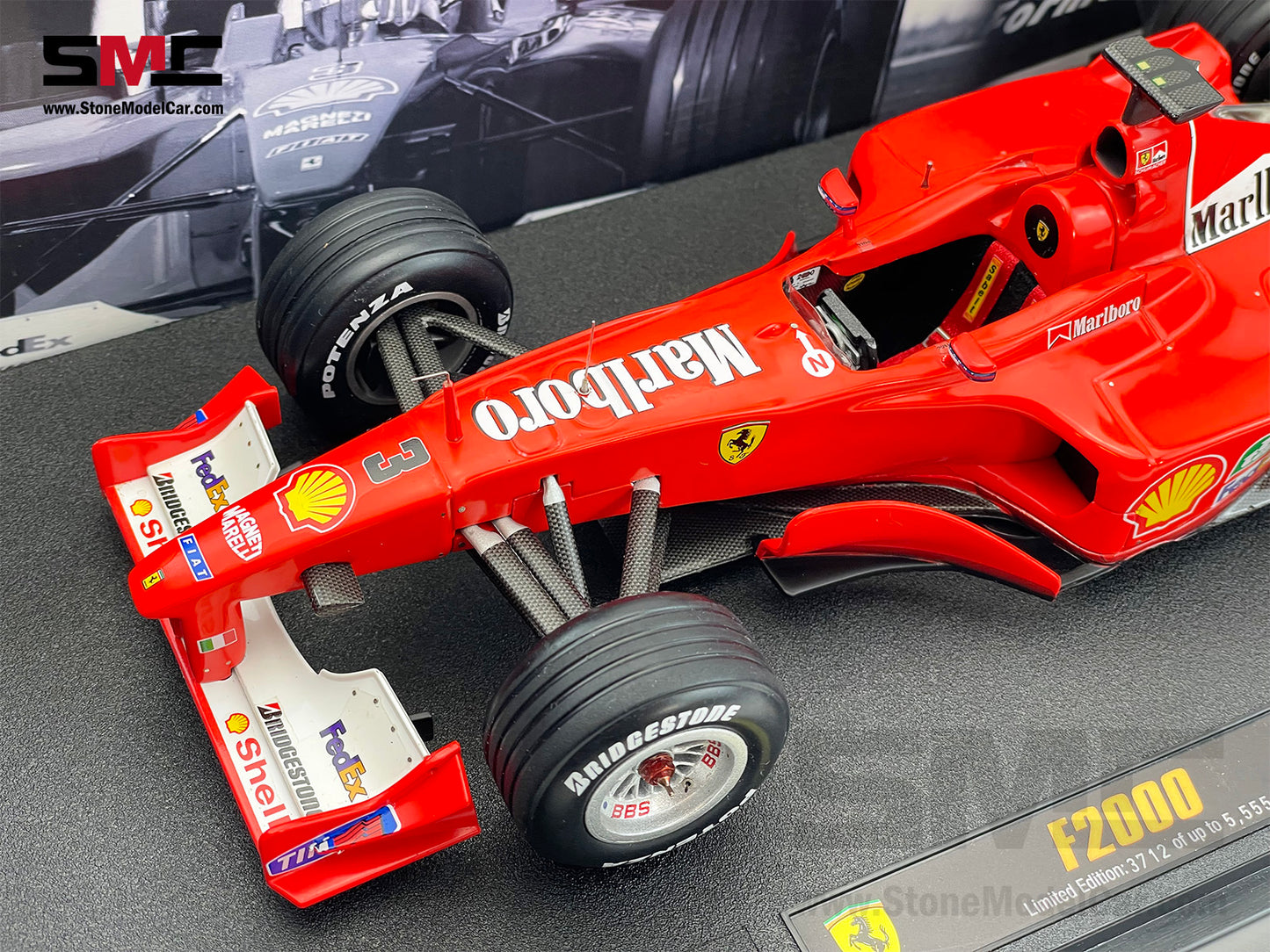 [Pre-Owned] Ferrari F1-2000 #3 Michael Schumacher Japan GP 2000 3x Times World Champion Hot Wheels Elite 1:18