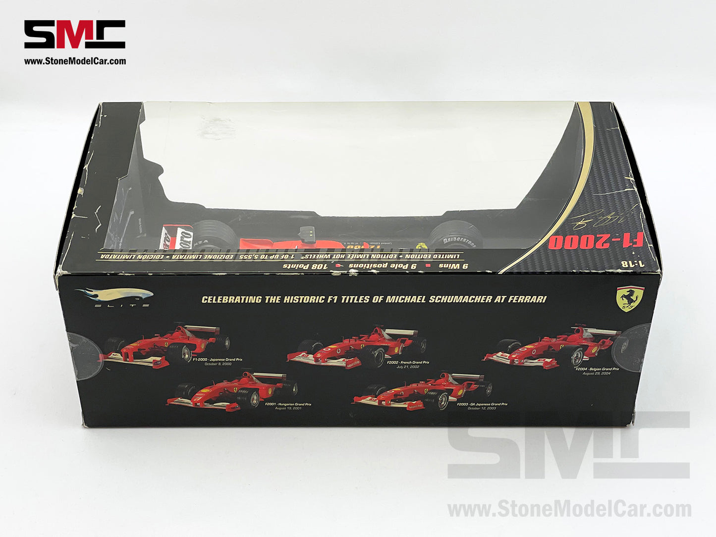 [Pre-Owned] Ferrari F1-2000 #3 Michael Schumacher Japan GP 2000 3x Times World Champion Hot Wheels Elite 1:18