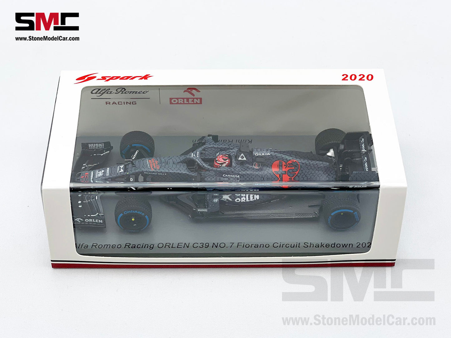 Alfa Romeo F1 C39 #7 Kimi Raikkonen Fiorano Shakedown Valentine's Test Livery 2020 1:43 Spark