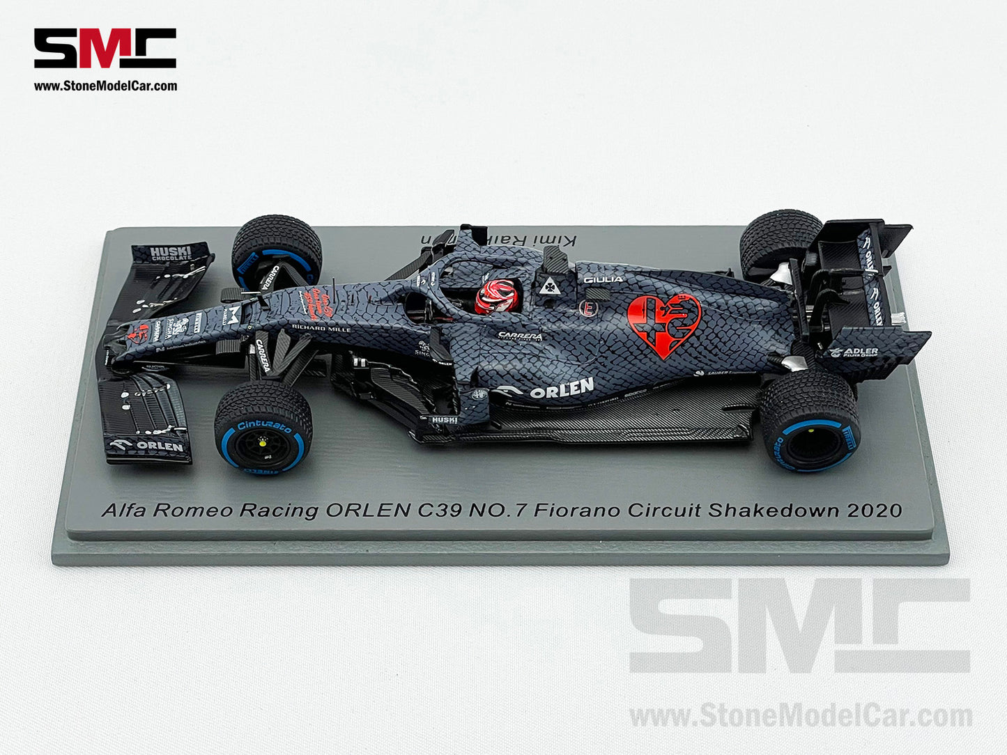 Alfa Romeo F1 C39 #7 Kimi Raikkonen Fiorano Shakedown Valentine's Test Livery 2020 1:43 Spark