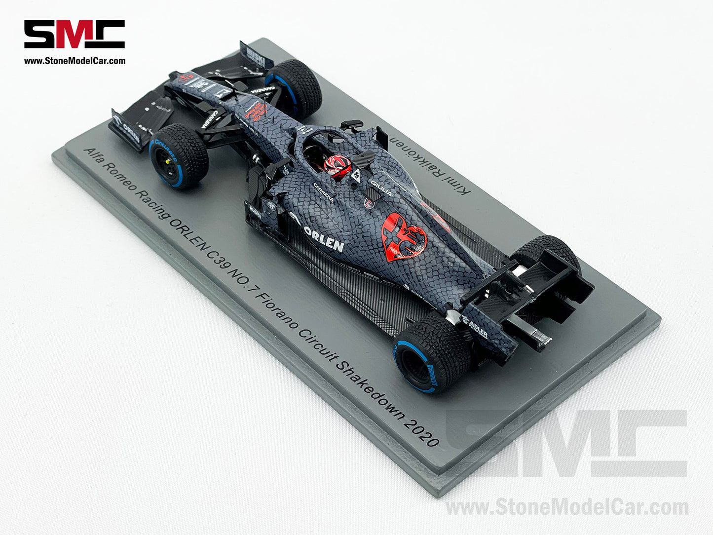 Alfa Romeo F1 C39 #7 Kimi Raikkonen Fiorano Shakedown Valentine's Test Livery 2020 1:43 Spark