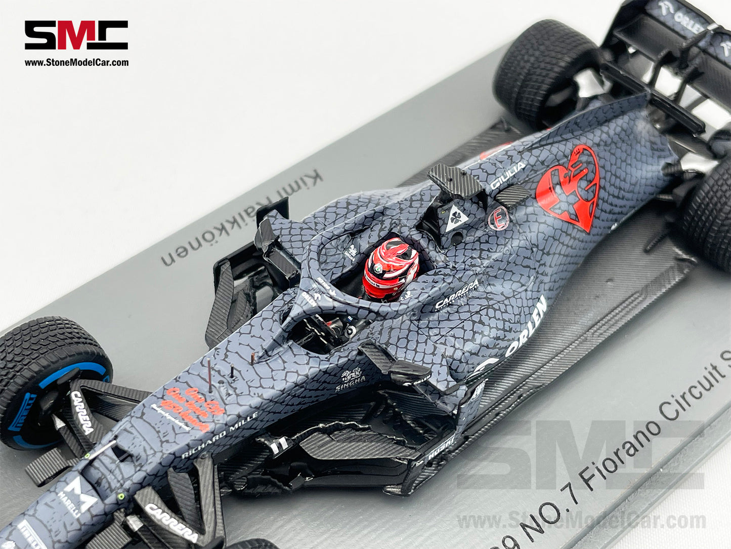 Alfa Romeo F1 C39 #7 Kimi Raikkonen Fiorano Shakedown Valentine's Test Livery 2020 1:43 Spark