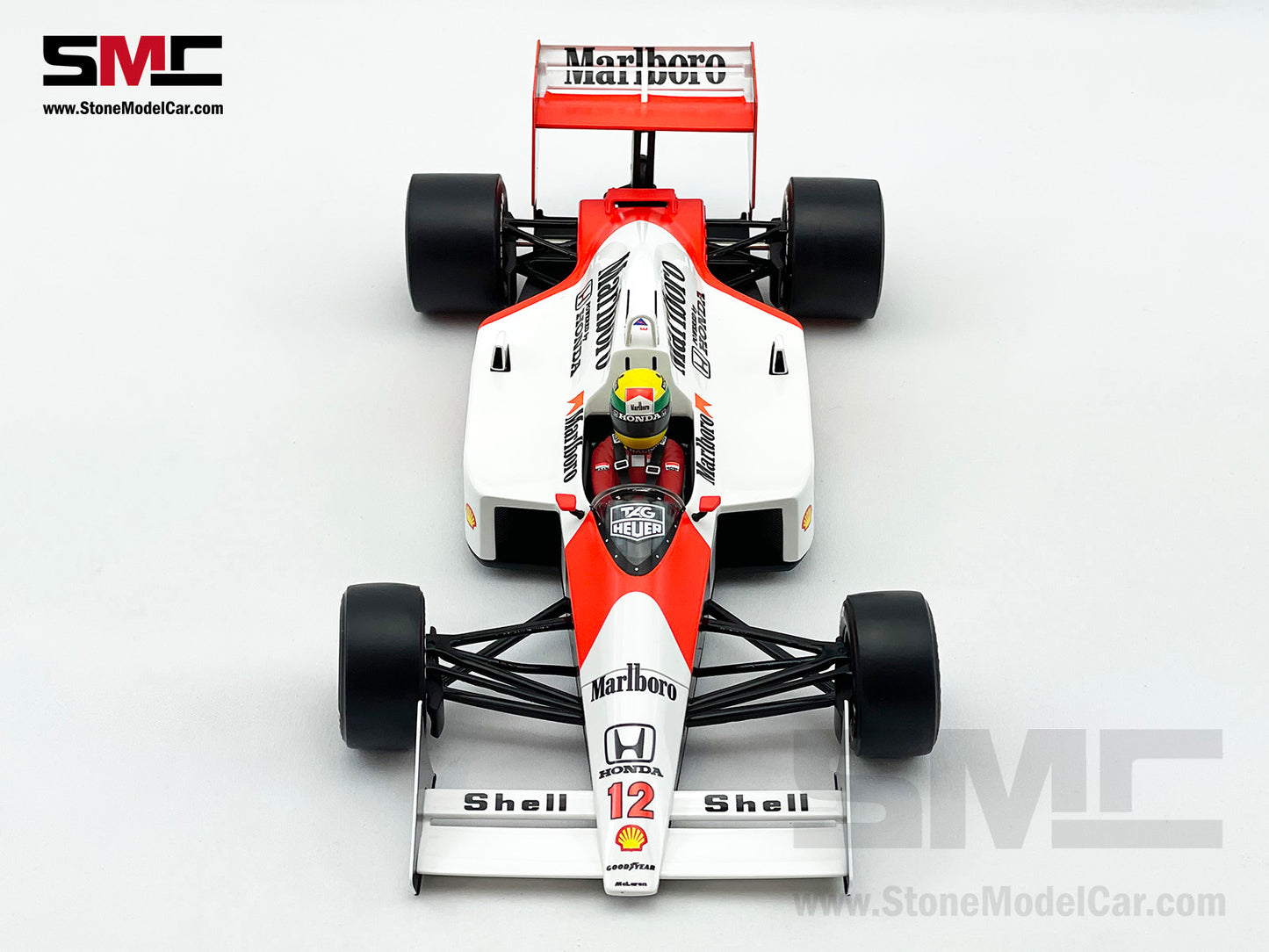 Mclaren MP4/4 #12 Ayrton Senna 1988 F1 World Champion 1:18 Premium X Full Open w Decal