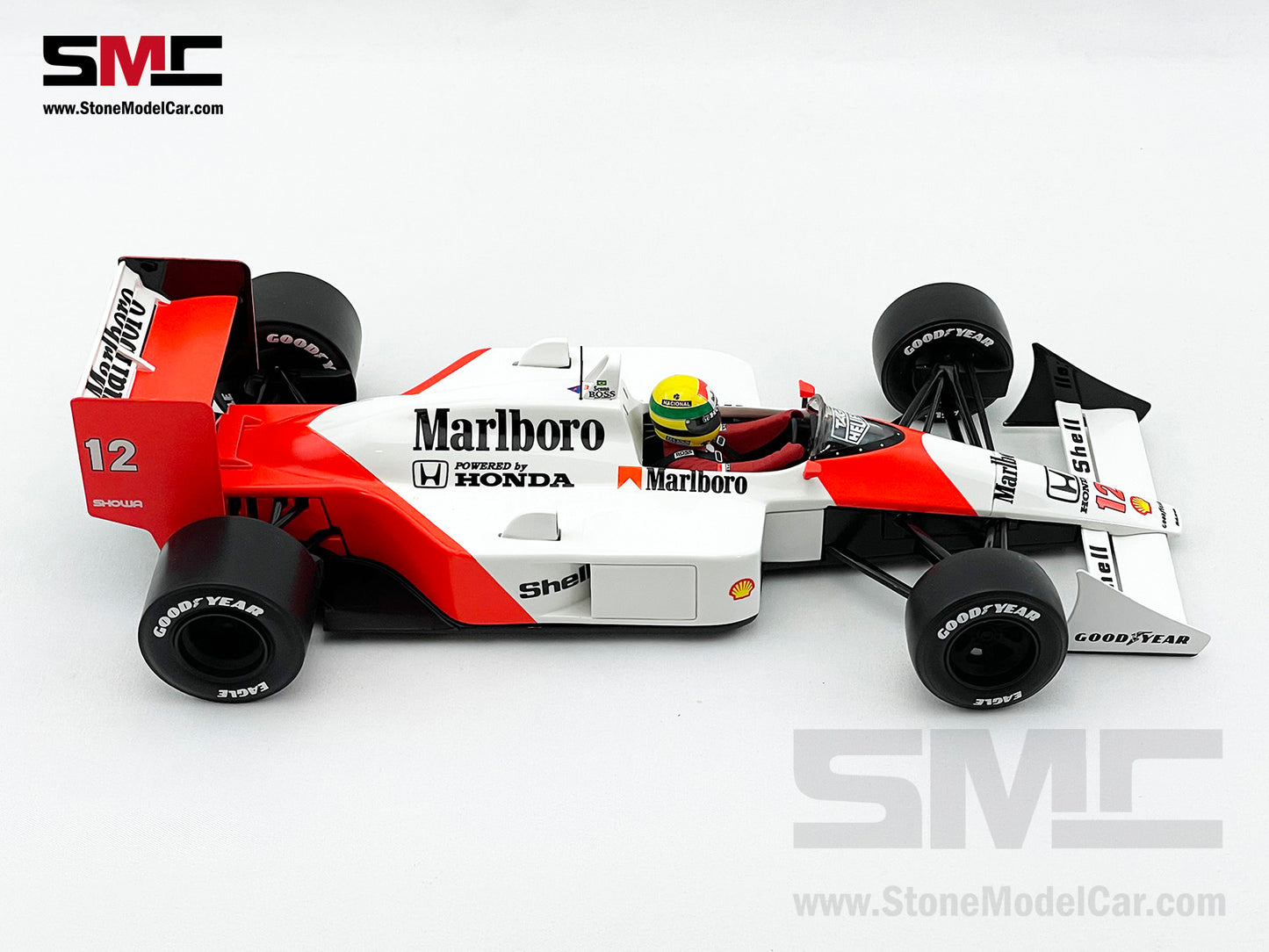 Mclaren MP4/4 #12 Ayrton Senna 1988 F1 World Champion 1:18 Premium X Full Open w Decal
