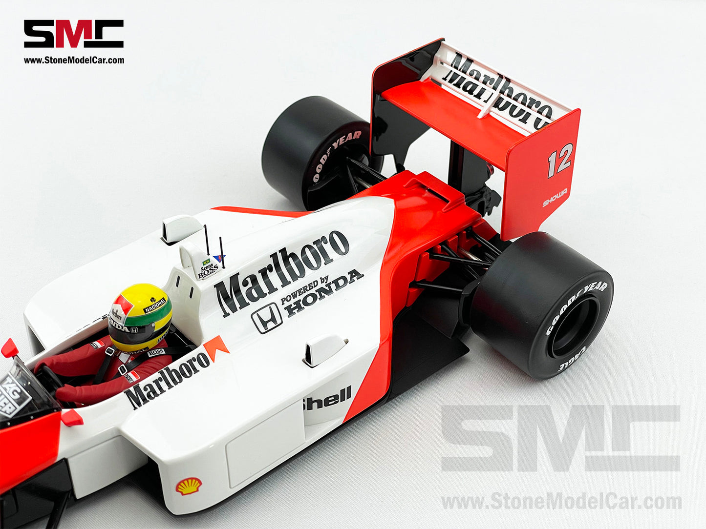 Mclaren MP4/4 #12 Ayrton Senna 1988 F1 World Champion 1:18 Premium X Full Open w Decal
