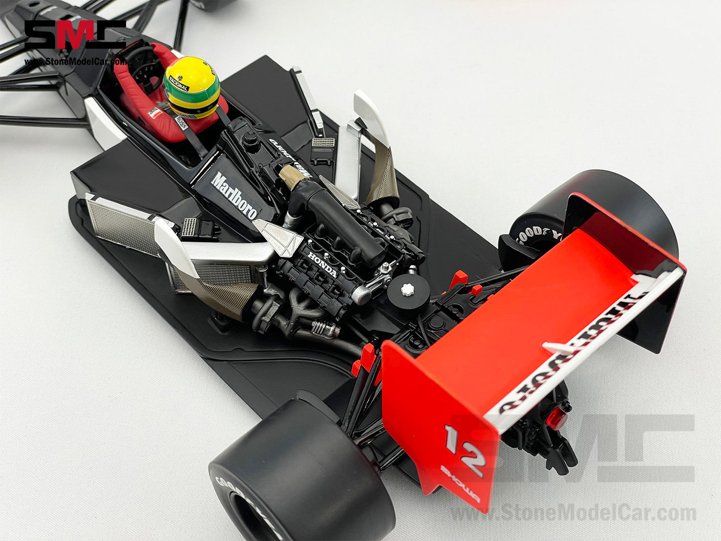 Mclaren MP4/4 #12 Ayrton Senna 1988 F1 World Champion 1:18 Premium X Full Open w Decal