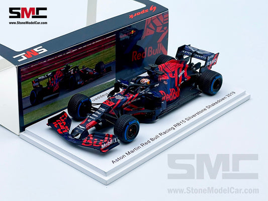 1:43 Spark Red Bull F1 RB15 33 Max Verstappen Silverstone Circuit Shakedown 2019