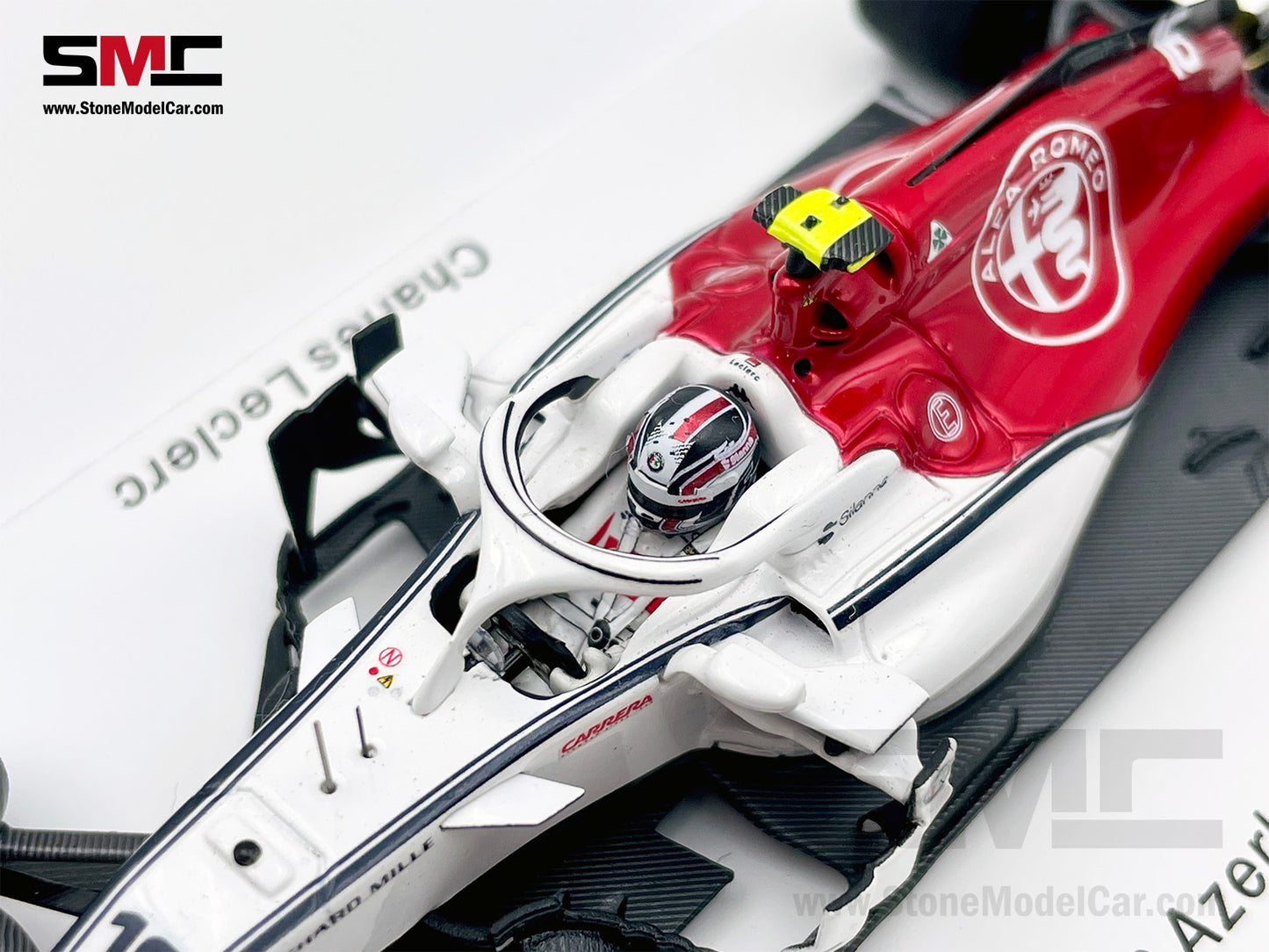 1:43 Spark Alfa Romeo C37 #16 Charles Leclerc Azerbaijan 6th 2018 1st F1 Point