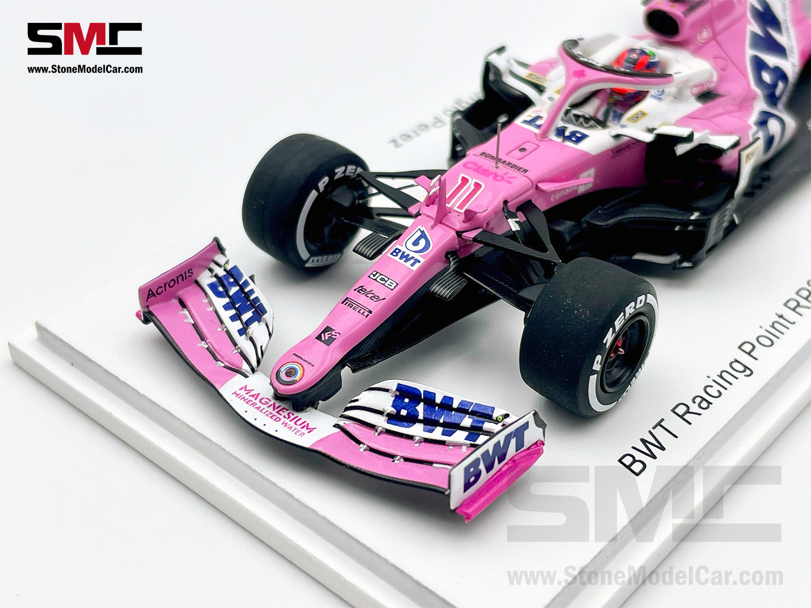 1:43 Spark BWT Racing Point F1 RP20 #11 Sergio Perez Sakhir 2020 1st C ...